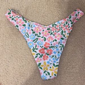 Colorful Flower Bikini Bottoms